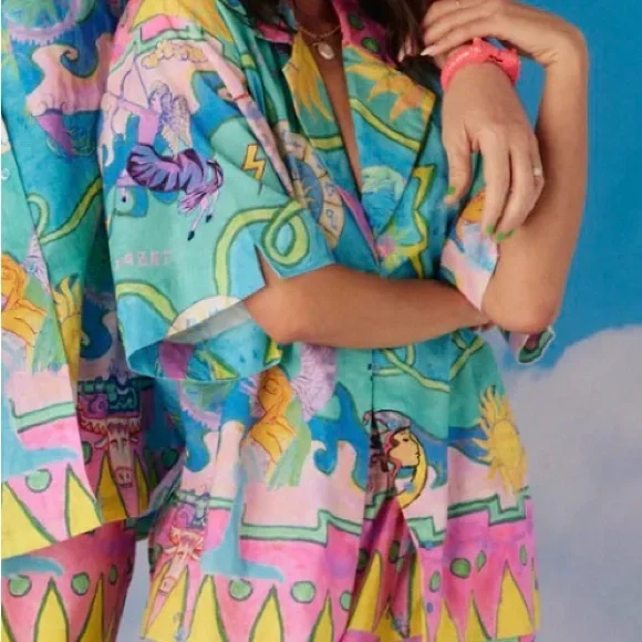 NWT Sabbi Australia Shorts Set - Star Sign XS - Picture 3 of 8